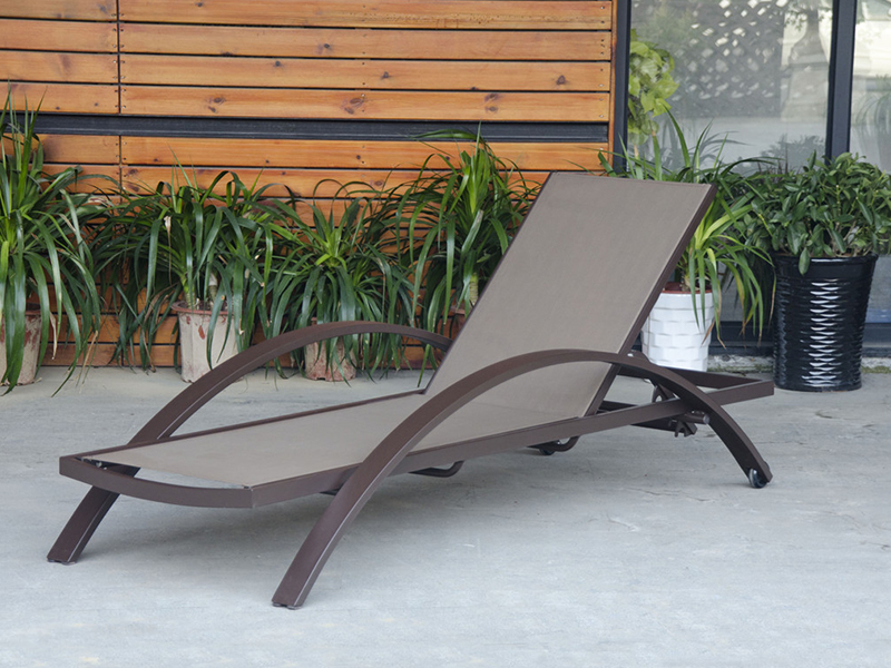 Lounge fráma alúmanaim, lounge linn snámha óstáin, leaba lae lasmuigh YQ-TB-442B