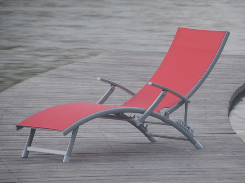 Cathaoir deic Lounger Sun Lounge Foldable, Fillte Folding Relax, Cathaoir Alúmanaim Folding Allamuigh YQ-TB-447