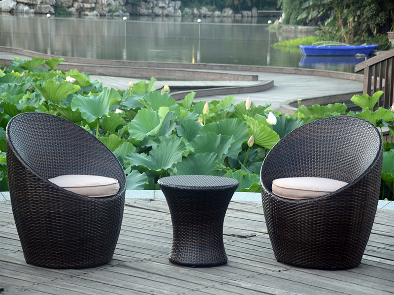 SOFA BALCÓIN 3PCS, Mír PATIO Socraigh Rattan YQR-091