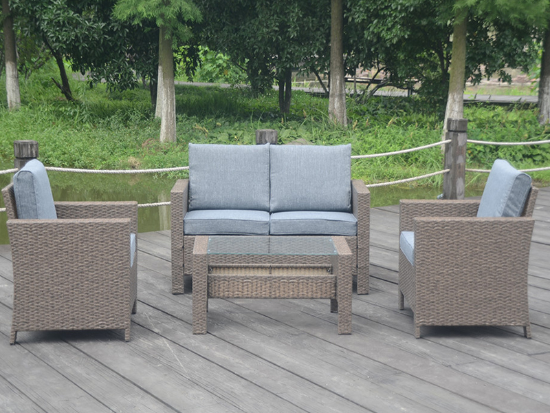 Tacar tolg Rattan, tacar tolg Rattan síos, troscán fráma alúmanaim Rattan, YQR-407A
