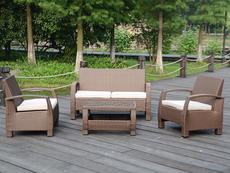 Socraigh SOFA Rattan, Dearadh KD, Fráma Alúmanaim YQR-458